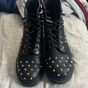 Doc martens studded airwair with bouncing soles